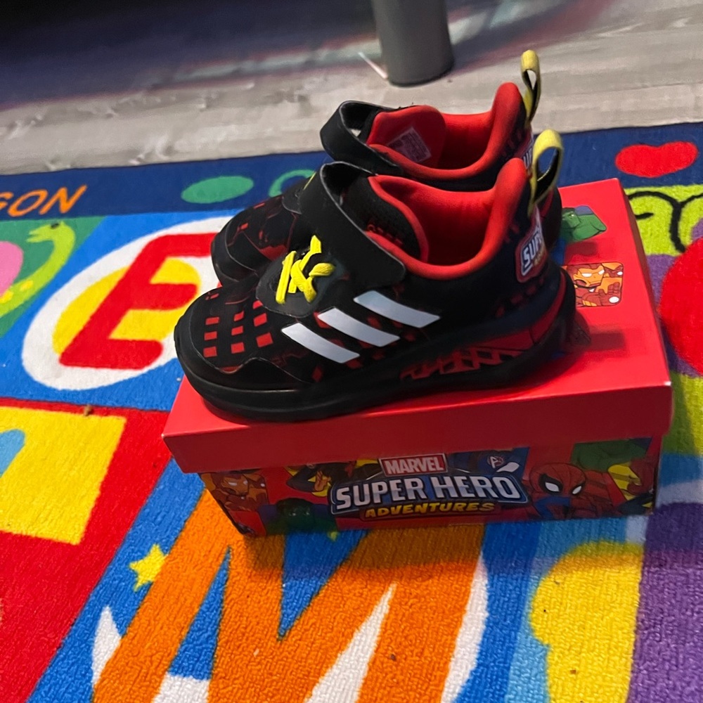 Adidas spiderman sneakers barely worn